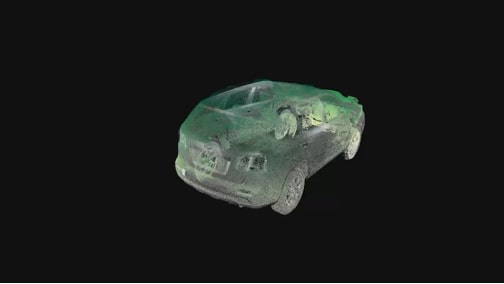 3d laser model of vehicle